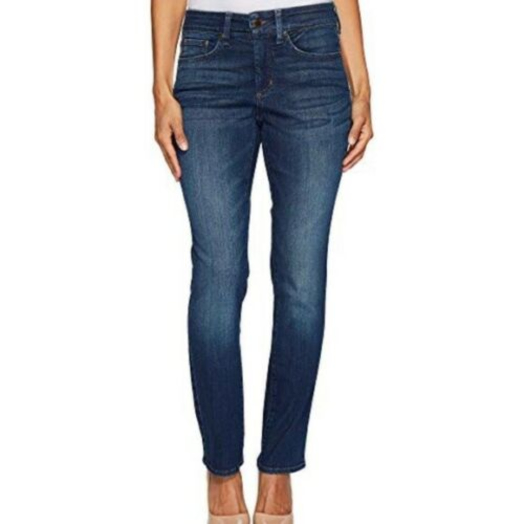 Nydj 2 P Sheri Slim Jeans Embellished Stud Pocket